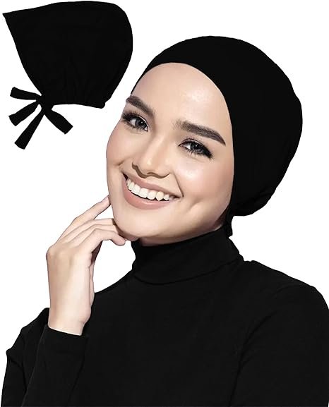 Under Scarf Hijab Caps For Women Black