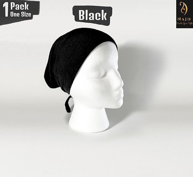 Under Scarf Hijab Caps For Women Black